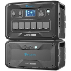 Зарядна станція Bluetti Home Battery Backup AC300 + B300 3072 Wh Black